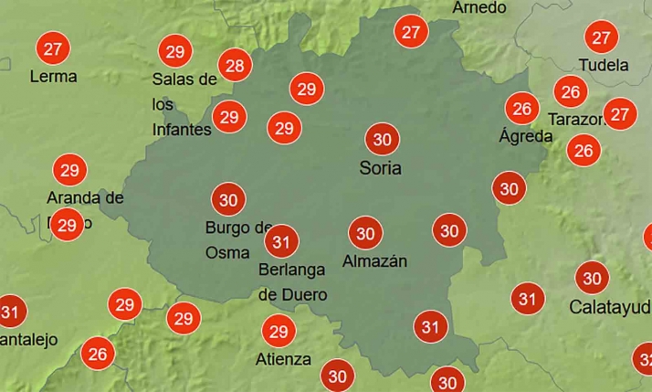 El tiempo en Soria: Tenue descenso de las temperaturas