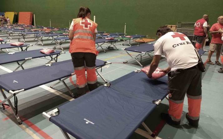 Cruz Roja Soria, presente en el incendio de Silos