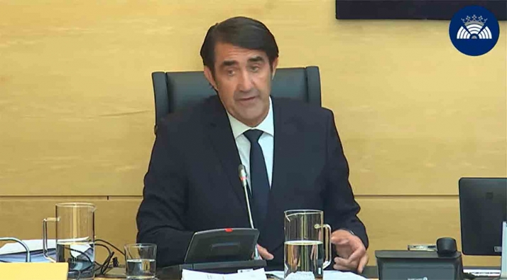 El consejero de Medio Ambiente informa sobre los últimos incendios en Castilla y León