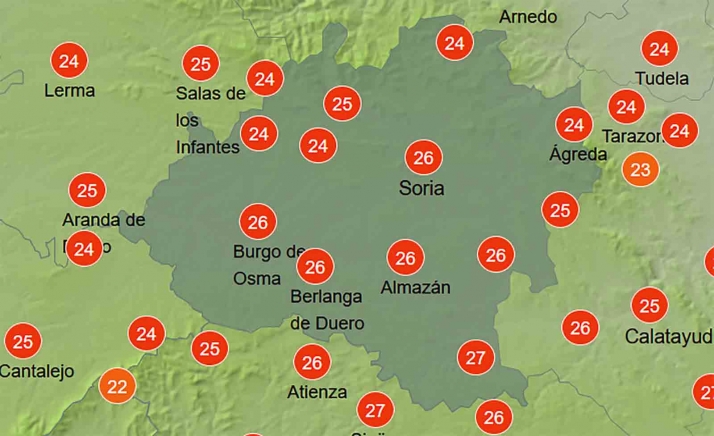 El tiempo en Soria: Algún chubasco aislado por la tarde en el norte
