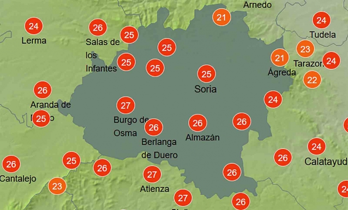 El tiempo en Soria: Mejoran las mínimas