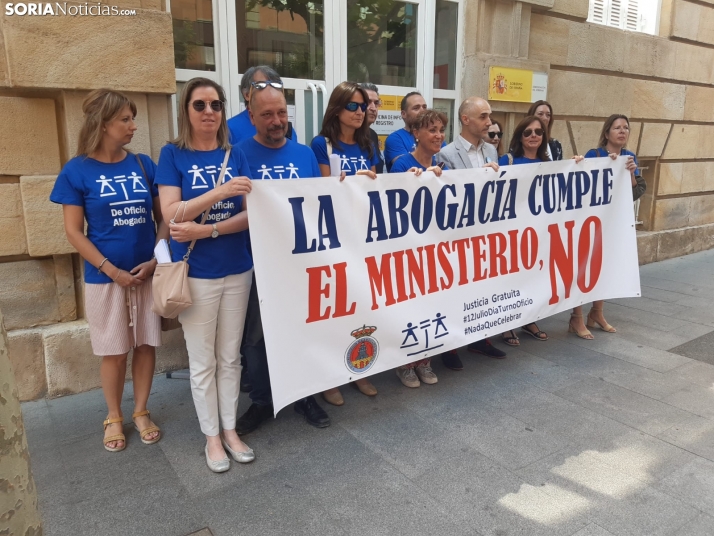 Los abogados del Turno de Oficio de Soria, en pie de guerra: Somos esclavos del siglo XXI