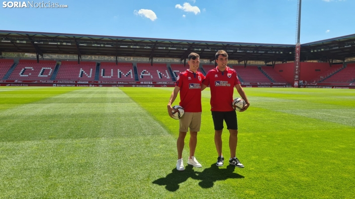 Dos sueños cumplidos en el regreso al Numancia de David González y Javier Vicario