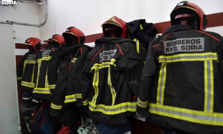 Los bomberos de Soria se ofrecen para colaborar en la extinción del incendio de Ateca
