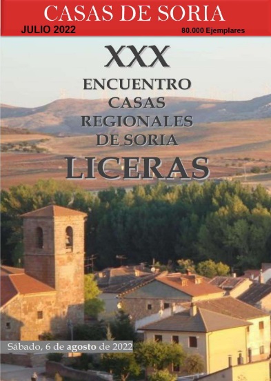 Revista de julio de las Casas de Soria: XXX encuentro en Liceras el 6 de agosto
