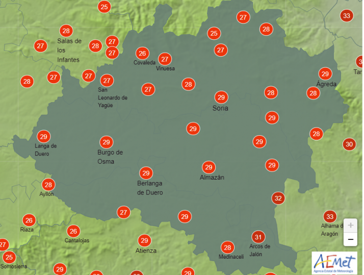 El tiempo en Soria: continúa el descenso de temperaturas