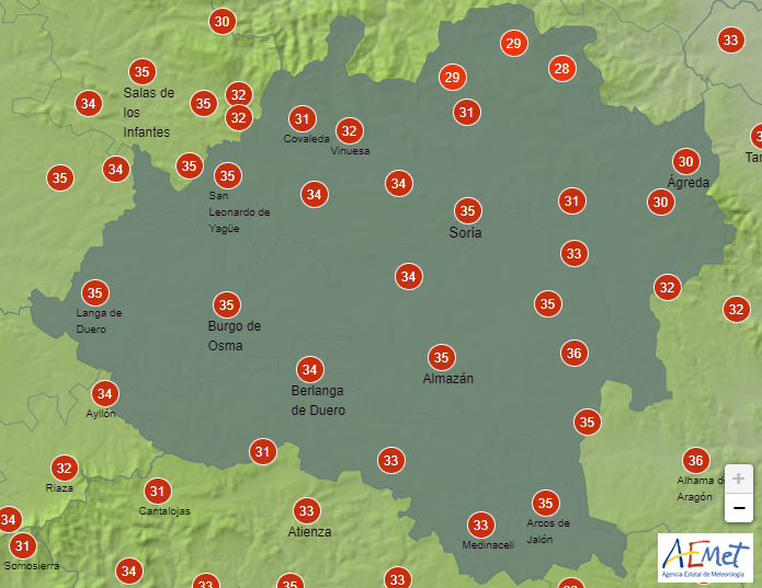 El tiempo en Soria: agosto comienza sin cambios, calor y mucho sol