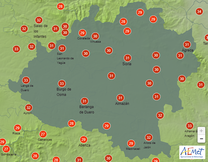 El tiempo en Soria: Suben las máximas para despedir la semana