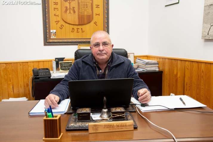 Fidel Soria, alcalde de Cabrejas del Pinar. /María Ferrer