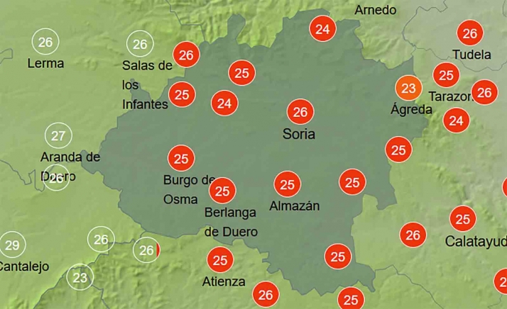 El tiempo en Soria: Ascenso de las temperaturas