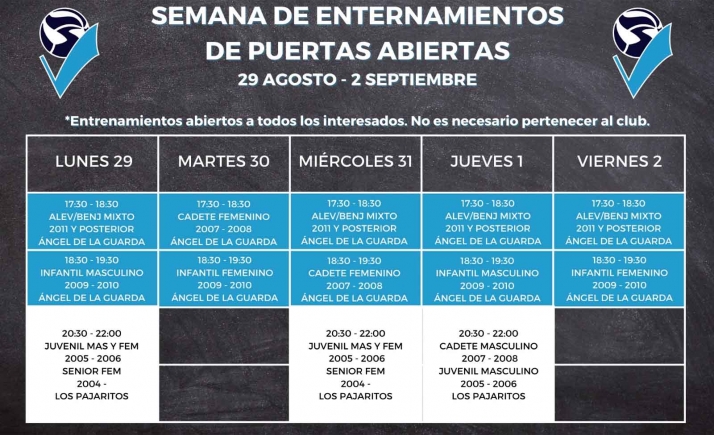 Esta semana, entrenamientos a puerta abierta de los jóvenes del Río Duero