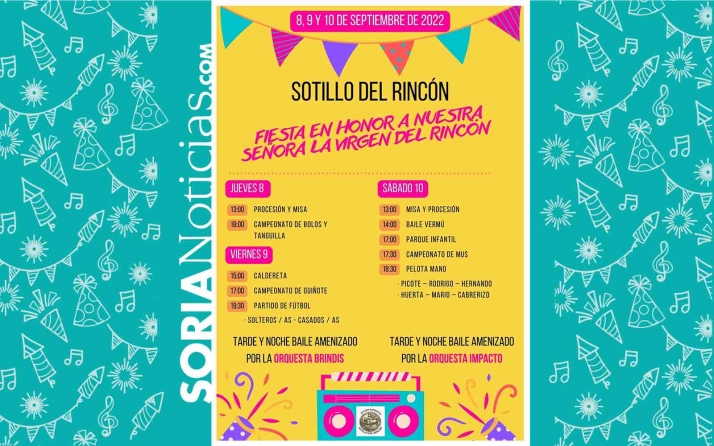 Del 8 al 10, fiestas en Sotillo del Rincón