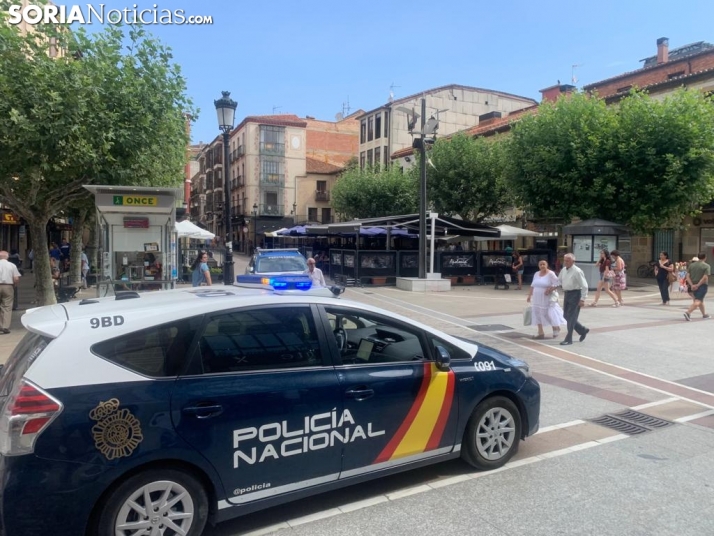 Gran despliegue policial en la Plaza Herradores