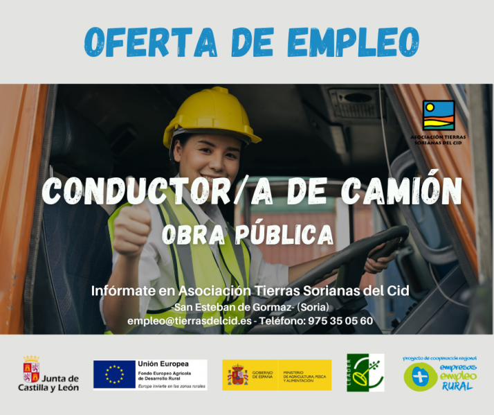 Conductor/a de Camión para obra pública