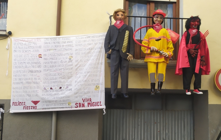 Ágreda cuelga unos reivindicativos Diablillos