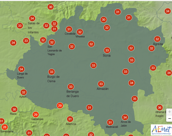 El tiempo en Soria: las máximas podrían alcanzar los 34 grados