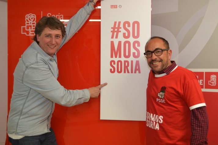 Carlos Martínez y Luis Rey durante la anterior campaña electoral. 