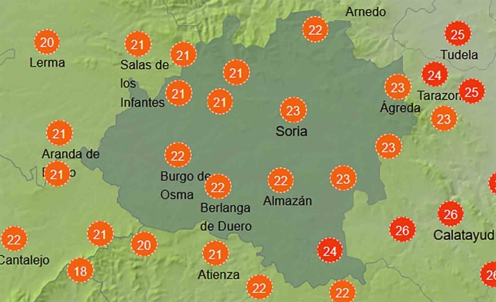 El tiempo en Soria: Bajan las mínimas