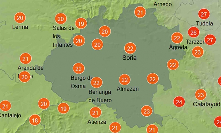 El tiempo en Soria: Cielos mayormente despejados