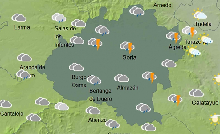 El tiempo en Soria: Llegan tormentas