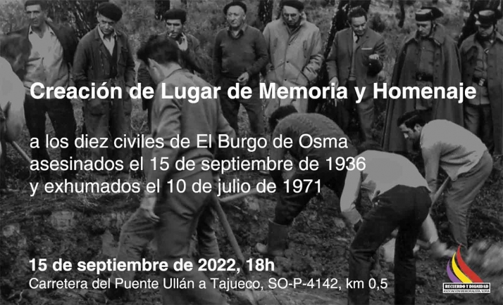 Un monumento en Bayubas de Abajo recordará a los diez asesinados burgenses en el 36