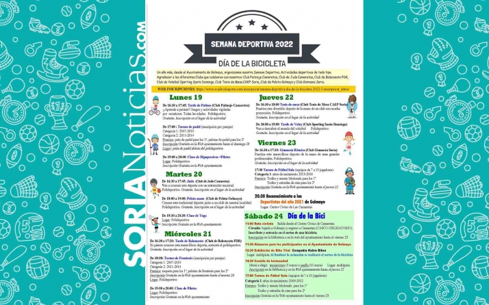 Todo listo en Golmayo para su Semana deportiva