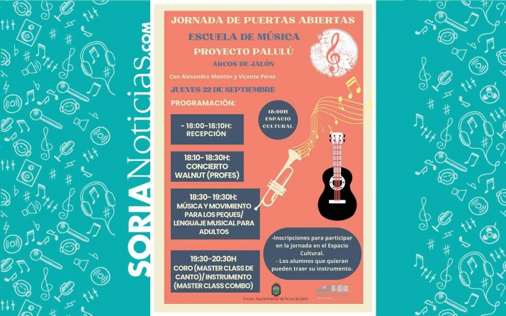 El jueves, puertas abiertas en la Escuela Municipal de Música de Arcos