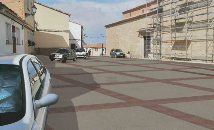 Adelante a la adecuación del entorno de la iglesia del Campanario en Almazán