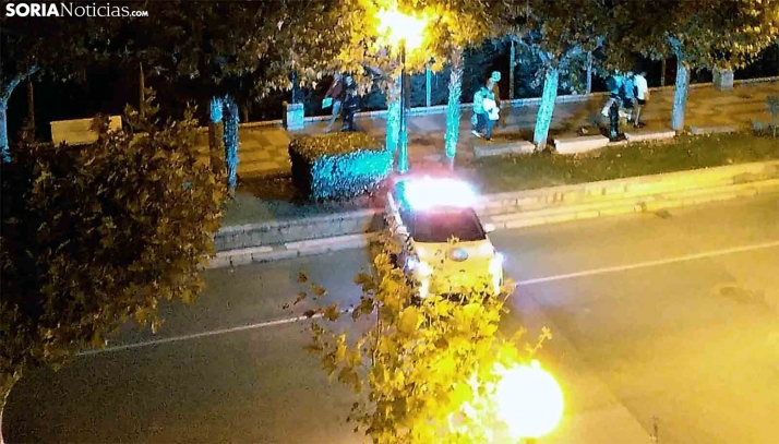 Cortada Nicolás Rabal por el fuego en un vehículo