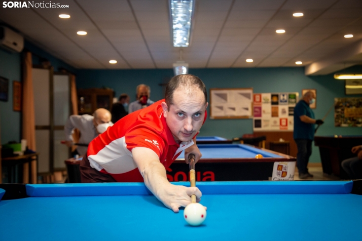 El soriano Carlos Cortés, campeón de España por quinta vez de Billar 5 quillas