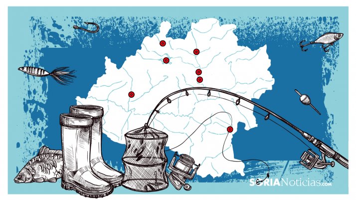 Ruta: descubre los principales lugares de Soria para pescar truchas, cangrejos o carpas