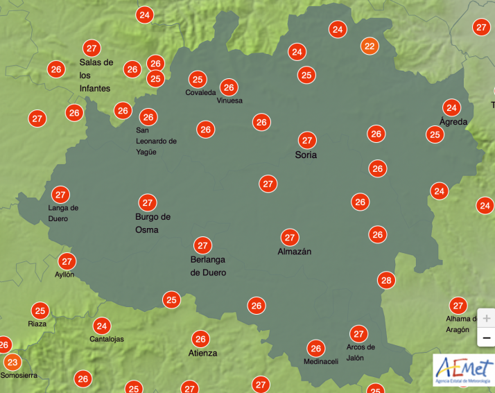 El tiempo en Soria: Sábado de máximas primaverales