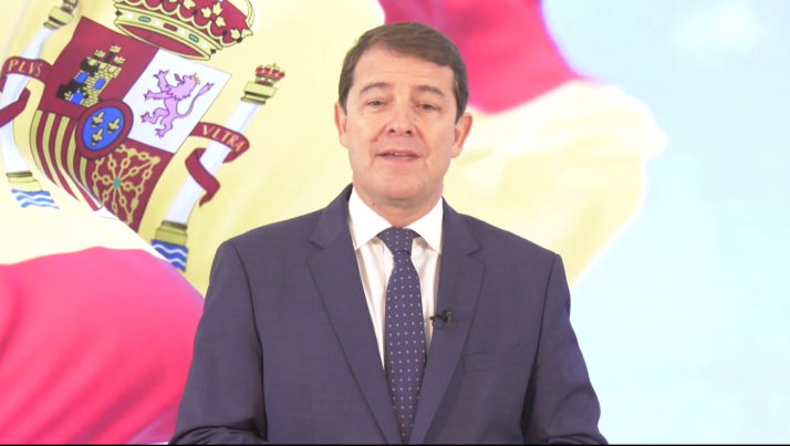    Mañueco trasladará al Rey el orgullo con el que Castilla y León celebra la Fiesta Nacional