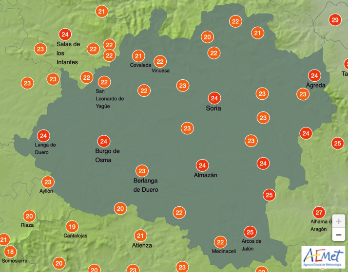 El tiempo en Soria: se mantienen las máximas a la alza