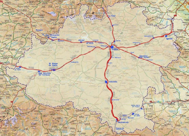 Adjudicado el repintado de más 400 kilómetros de carreteras en Soria