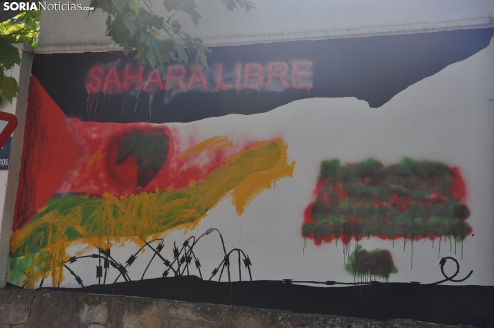 Rechazo frontal del Ayuntamiento a la vandalización del mural Sáhara Libre del San Andrés