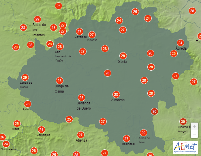 El tiempo en Soria: Se rondarán los 30 grados hoy 3 de octubre