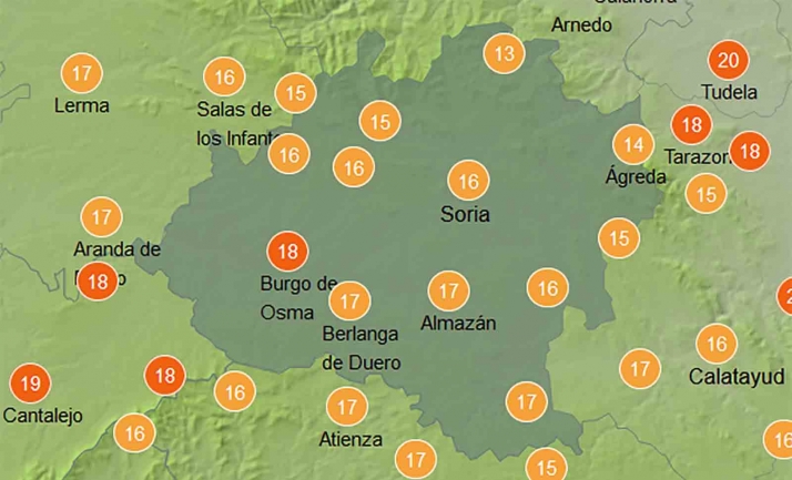 El tiempo en Soria: Leve descenso en las máximas
