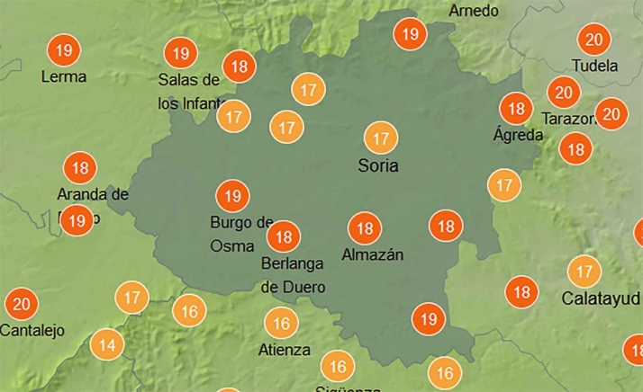 El tiempo en Soria: Bajan las mínimas