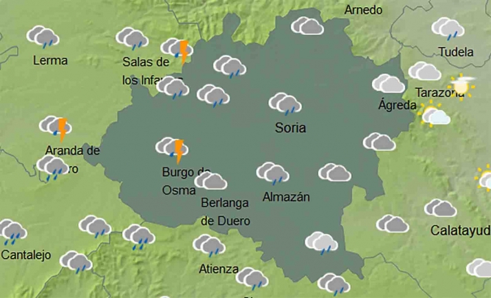 El tiempo en Soria: Jueves más otoñal