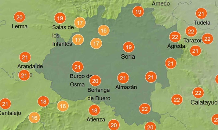 El tiempo en Soria: Máximas de 25ºC