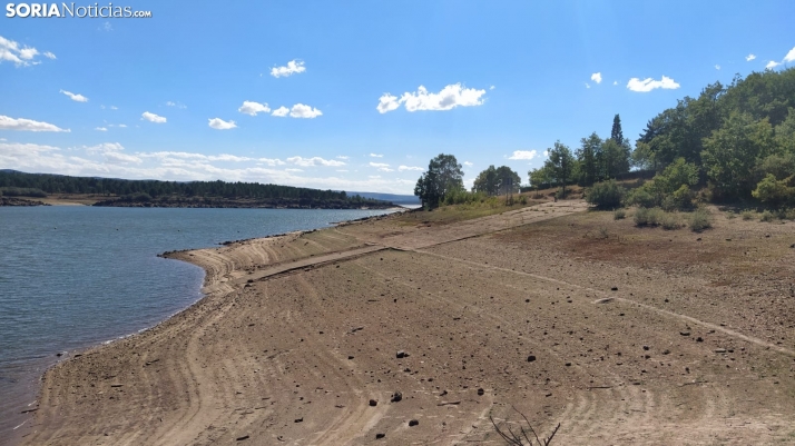 El embalse de la Cuerda del Pozo contiene un 20% menos de agua que hace un año