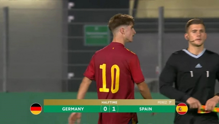 Debut soñado de César Palacios con la Selección Española: gol y triunfo ante Alemania