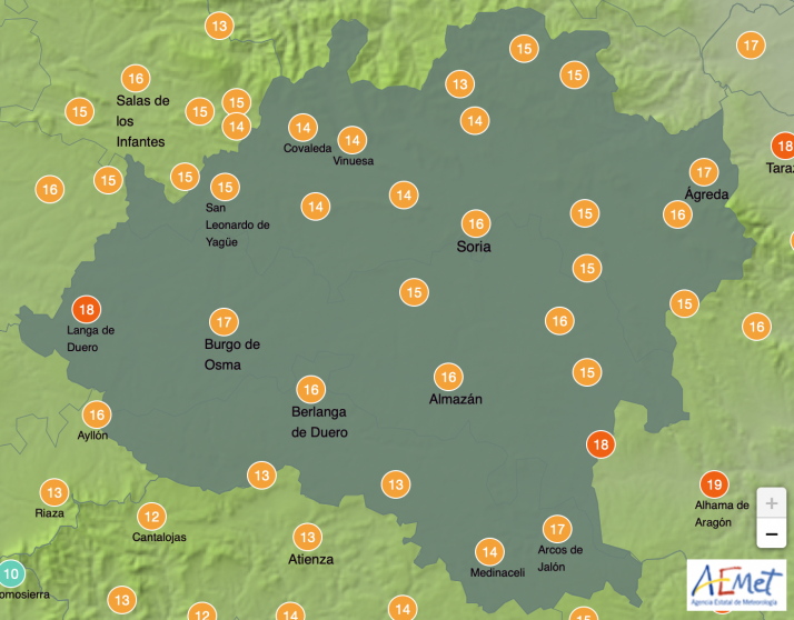 El tiempo en Soria: Se mantienen las temperaturas