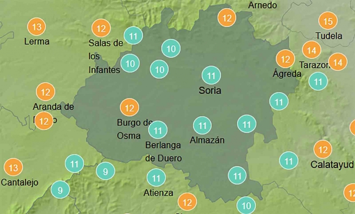El tiempo en Soria: Cielos poco nubosos