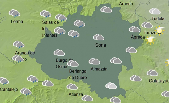 El tiempo en Soria: Chubascos generalizados y vientos en la Ibérica