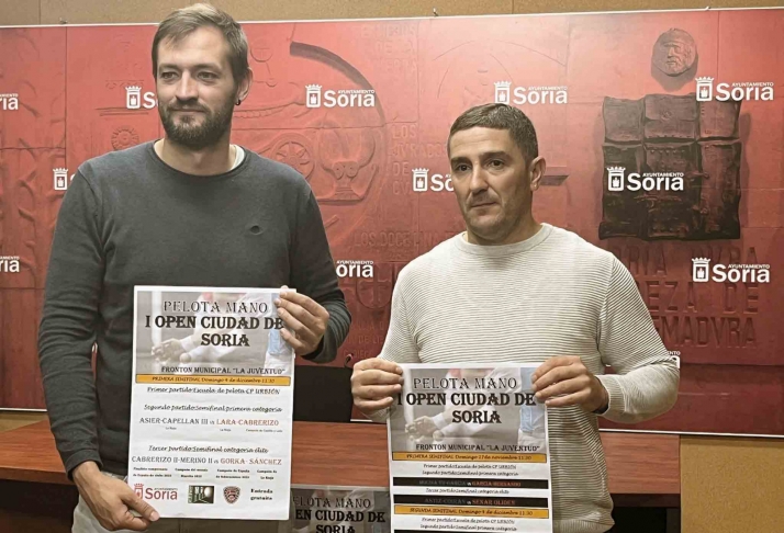 El I Open Ciudad de Soria de pelota celebrará tres jornadas de competición