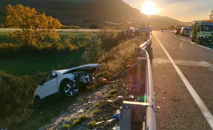 Fallecen cuatro personas en un accidente de tráfico en Ávila