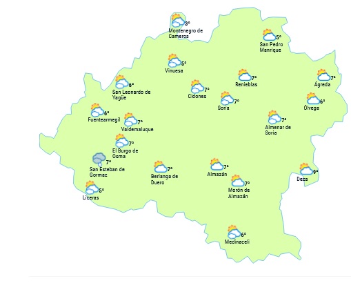 El tiempo a las 15:00 horas/ eltiempo.es
