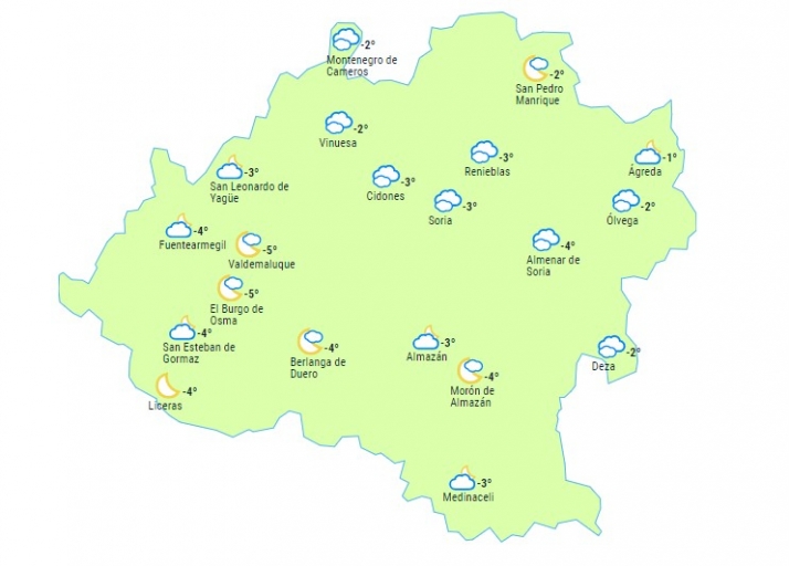El tiempo en Soria: domingo de bajas temperaturas
